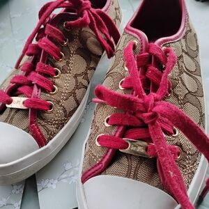 Coach Brown and Pink Women's Sneakers